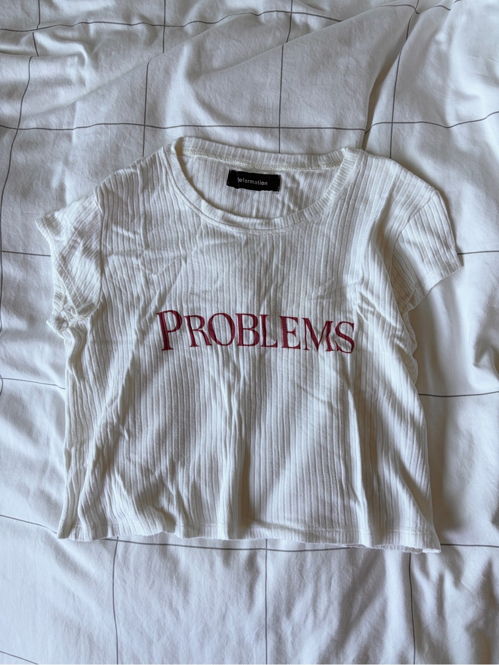 Reformation Rib Knit Baby Tee
